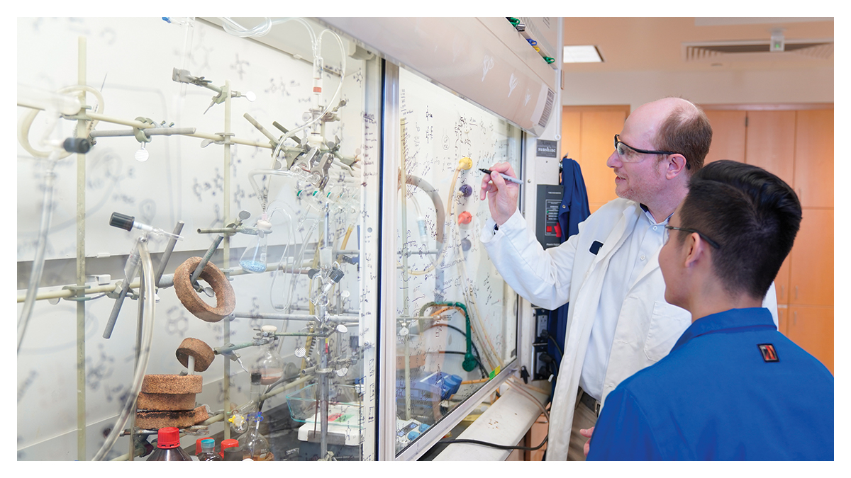 Greg Weiss in his lab