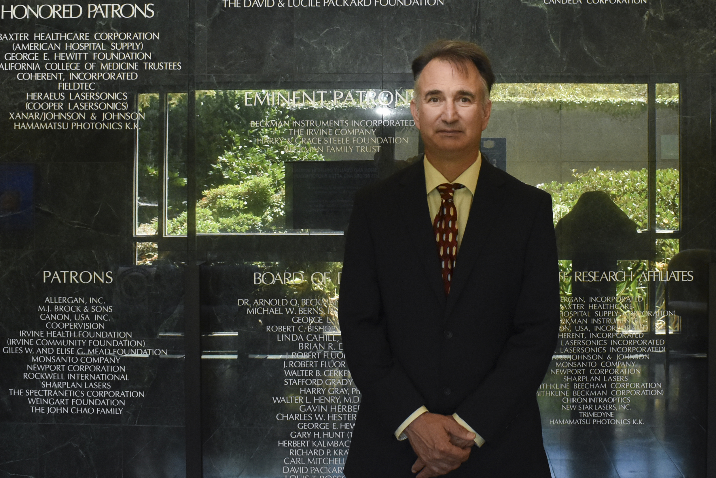 Thomas Milner, former director of UCI’s Beckman Laser Institute & Medical Clinic, was a Whitaker Research Fellow at the facility from 1992 until late 1997. Also a UCI professor of surgery and biomedical engineering, he holds 55 U.S. patents. Photo: Carlos Puma